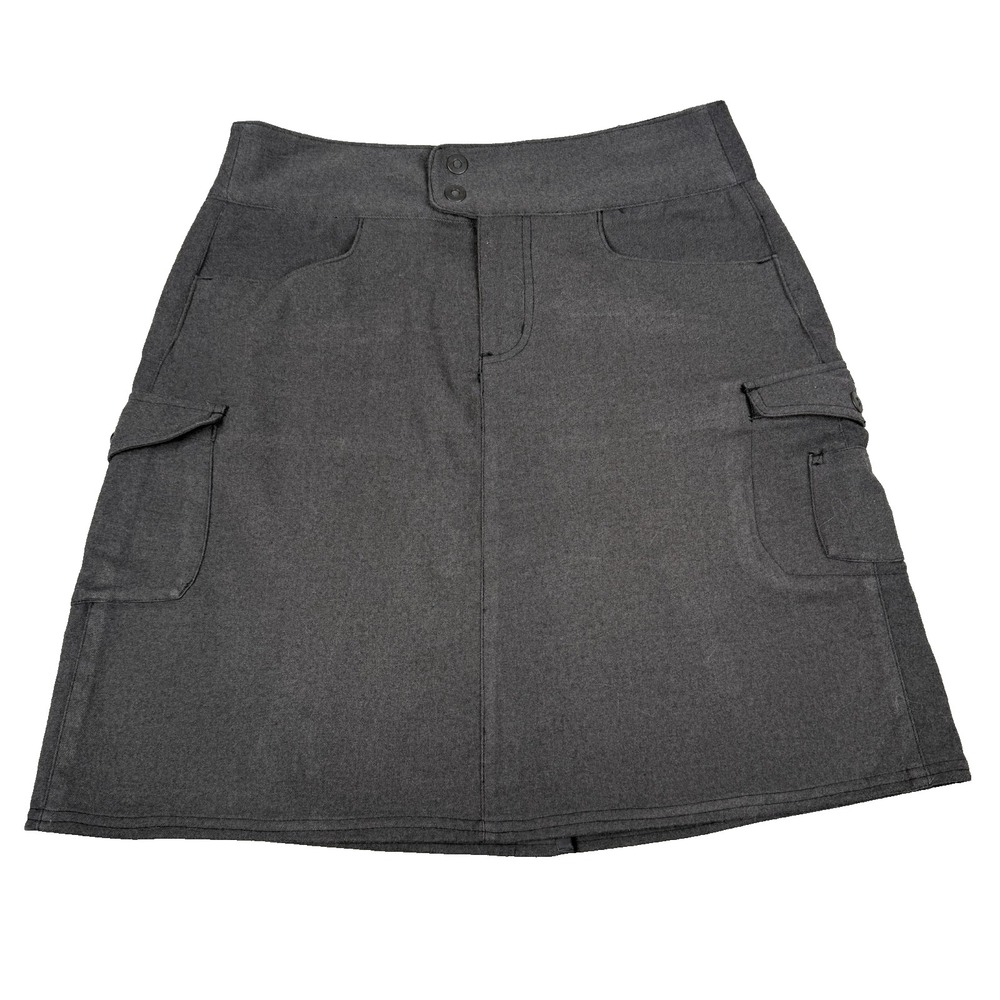 Columbia GRT Skirt Women 8 Gray Cargo Hiking Utility Gorpcore Outdoor Travel Y2K